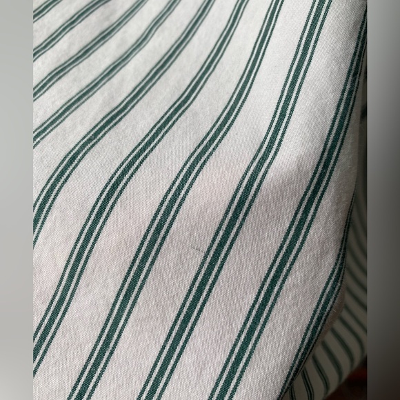 VTG Jantzen Women Green/White Striped Button Up (Size: XXL) - Picture 11 of 13